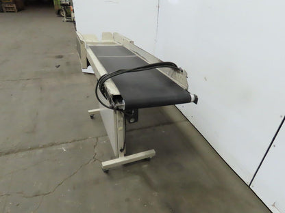 12"Wx46"L"x31"H Smooth Belt Conveyor 115V 1Ph 0-72" FPM