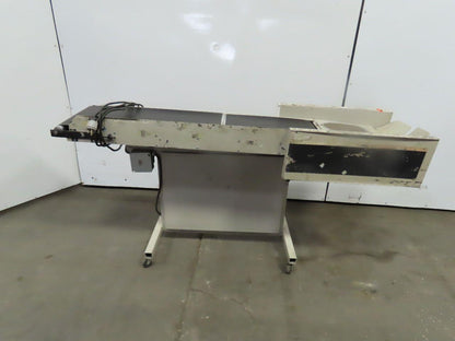 12"Wx46"L"x31"H Smooth Belt Conveyor 115V 1Ph 0-72" FPM