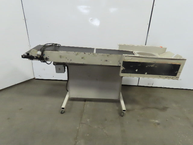 12"Wx46"L"x31"H Smooth Belt Conveyor 115V 1Ph 0-72" FPM