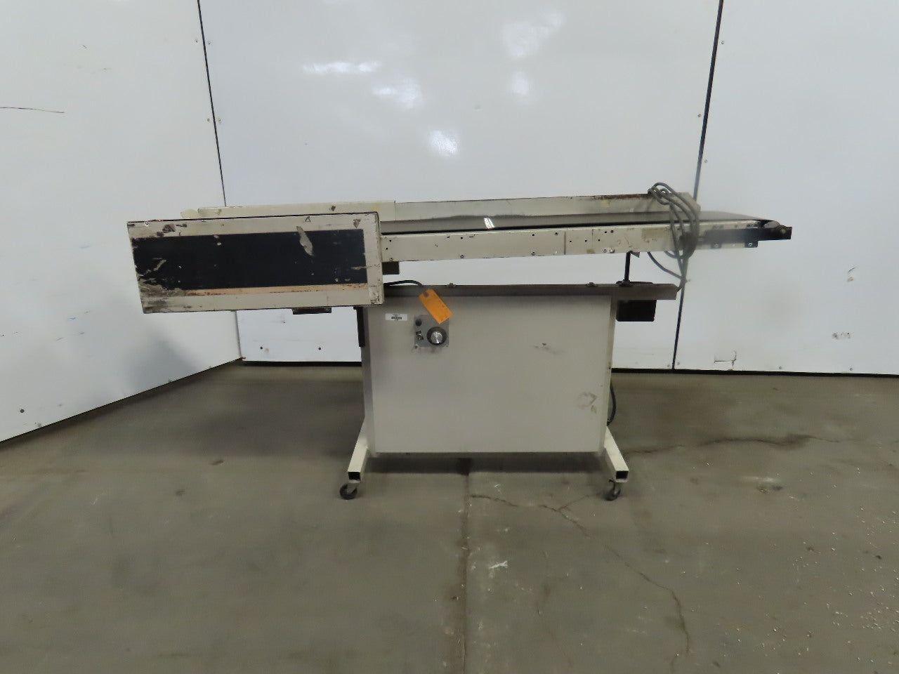 12"Wx46"L"x31"H Smooth Belt Conveyor 115V 1Ph 0-72" FPM