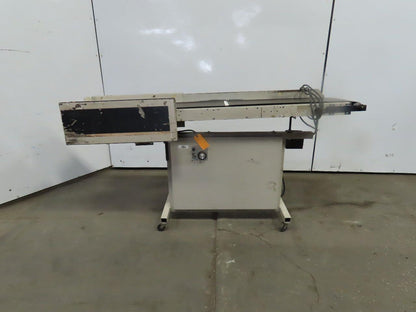 12"Wx46"L"x31"H Smooth Belt Conveyor 115V 1Ph 0-72" FPM