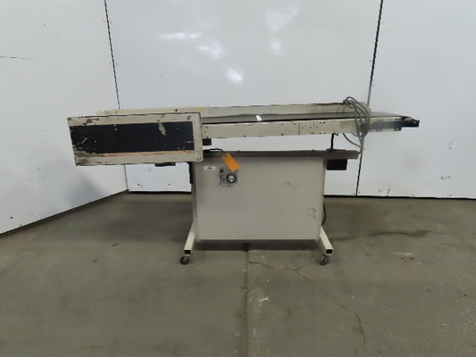 12"Wx46"L"x31"H Smooth Belt Conveyor 115V 1Ph 0-72" FPM