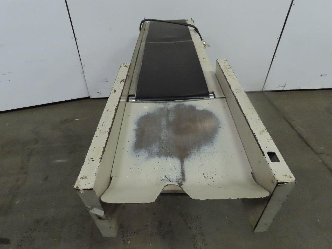 12"Wx46"L"x31"H Smooth Belt Conveyor 115V 1Ph 0-63" FPM