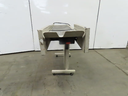 12"Wx46"L"x31"H Smooth Belt Conveyor 115V 1Ph 0-63" FPM