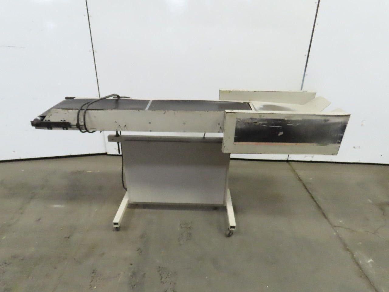 12"Wx46"L"x31"H Smooth Belt Conveyor 115V 1Ph 0-63" FPM
