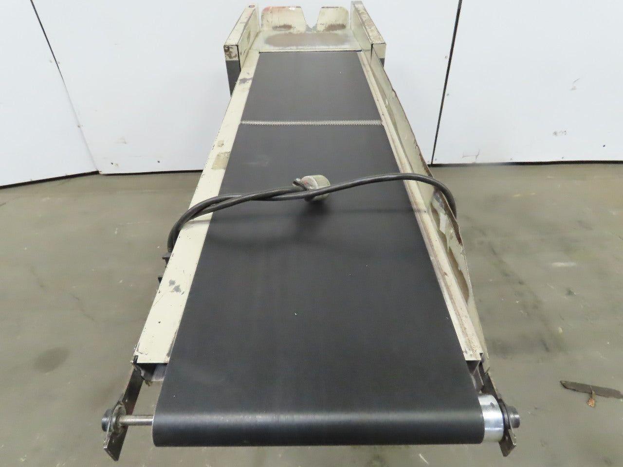 12"Wx46"L"x31"H Smooth Belt Conveyor 115V 1Ph 0-47" FPM