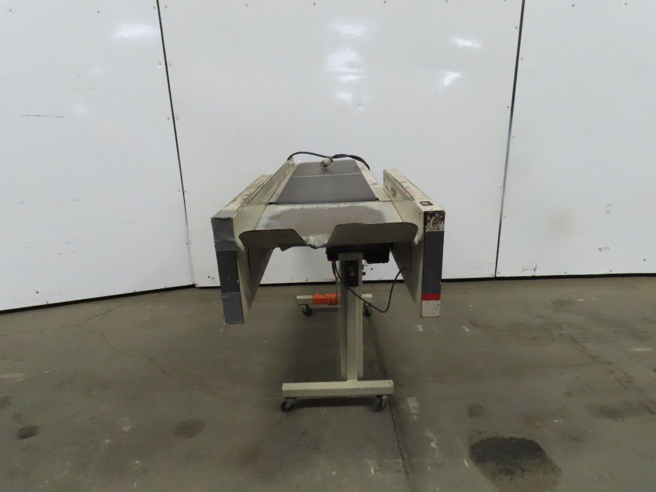 12"Wx46"L"x31"H Smooth Belt Conveyor 115V 1Ph 0-47" FPM