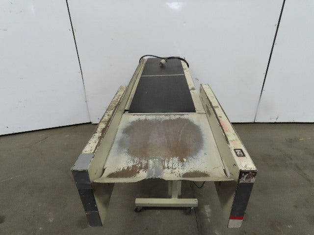12"Wx46"L"x31"H Smooth Belt Conveyor 115V 1Ph 0-47" FPM