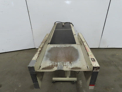 12"Wx46"L"x31"H Smooth Belt Conveyor 115V 1Ph 0-47" FPM