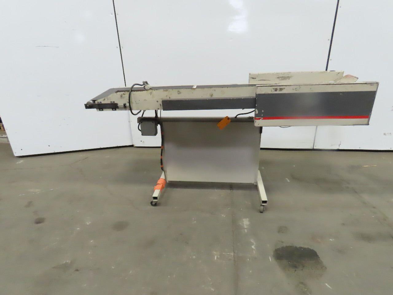 12"Wx46"L"x31"H Smooth Belt Conveyor 115V 1Ph 0-47" FPM