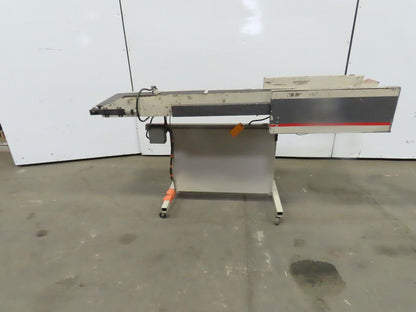 12"Wx46"L"x31"H Smooth Belt Conveyor 115V 1Ph 0-47" FPM