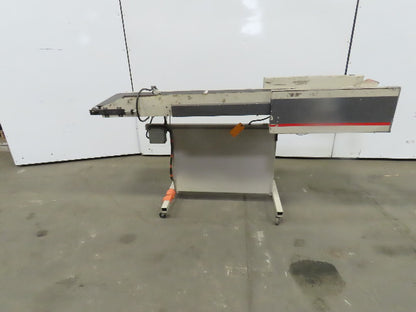 12"Wx46"L"x31"H Smooth Belt Conveyor 115V 1Ph 0-47" FPM
