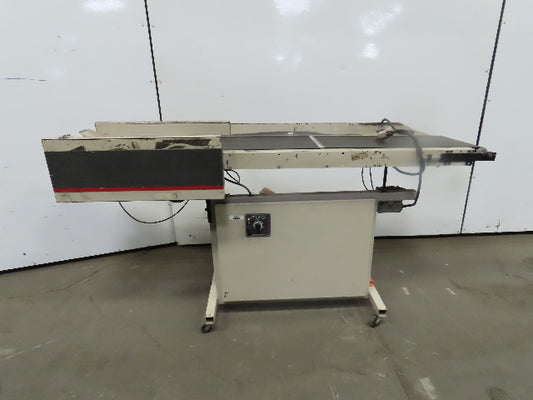 12"Wx46"L"x31"H Smooth Belt Conveyor 115V 1Ph 0-47" FPM