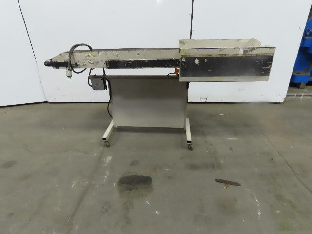 12"Wx46"L"x31"H Smooth Belt Conveyor 115V 1Ph 0-25 FPM