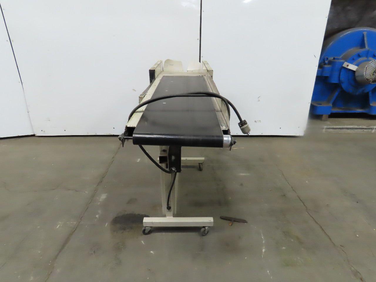 12"Wx46"L"x31"H Smooth Belt Conveyor 115V 1Ph 0-25 FPM