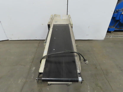 12"Wx46"L"x31"H Smooth Belt Conveyor 115V 1Ph 0-25 FPM