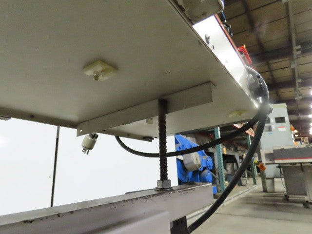 12"Wx46"L"x31"H Smooth Belt Conveyor 115V 1Ph 0-25 FPM