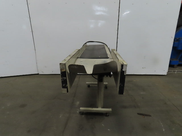 12"Wx46"L"x31"H Smooth Belt Conveyor 115V 1Ph 0-25 FPM