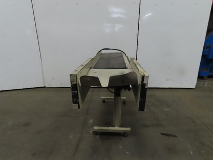 12"Wx46"L"x31"H Smooth Belt Conveyor 115V 1Ph 0-25 FPM