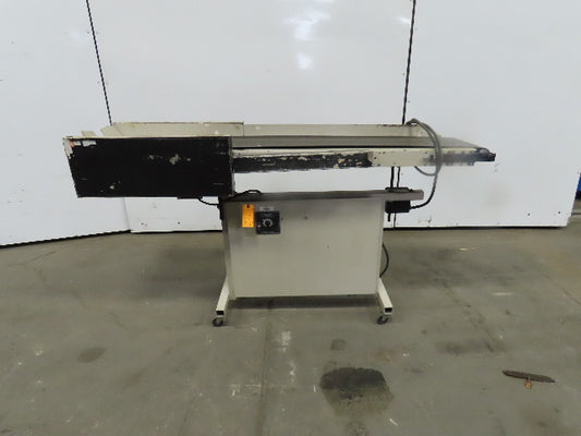 12"Wx46"L"x31"H Smooth Belt Conveyor 115V 1Ph 0-25 FPM