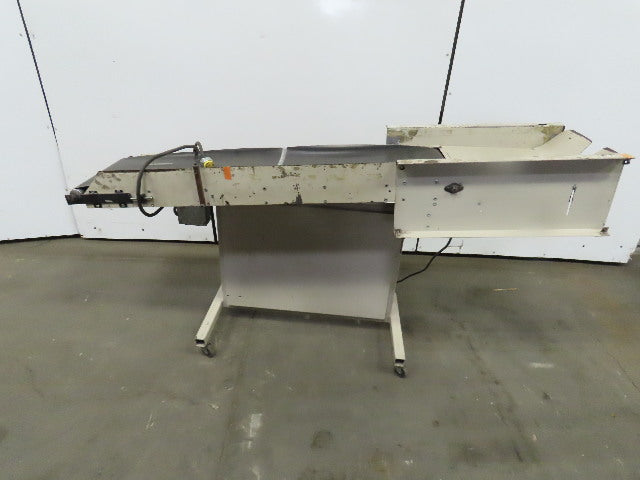 12"Wx46"L"x31"H Smooth Belt Conveyor 115V 1Ph 0-43 FPM