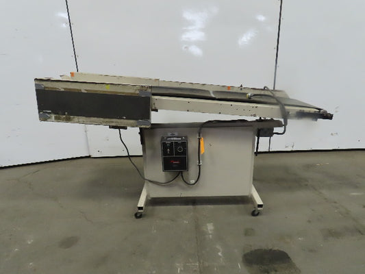 12"Wx46"L"x31"H Smooth Belt Conveyor 115V 1Ph 0-43 FPM