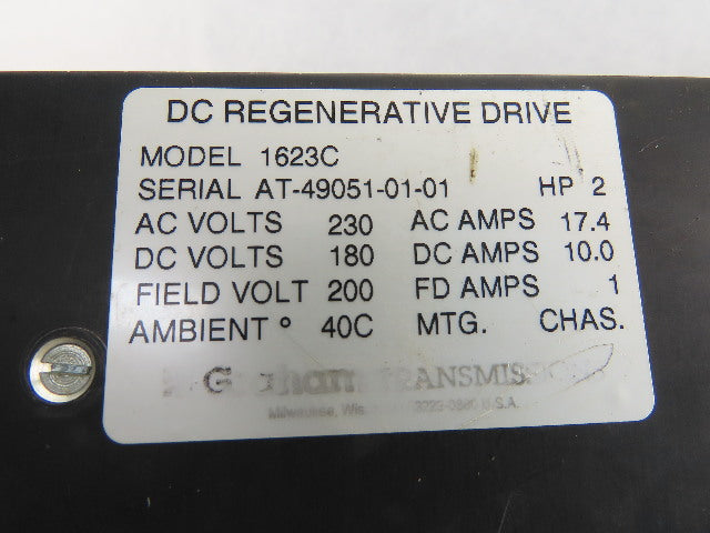 Graham SCR 1623C 2HP Drive 240VAC 17.4A 50/60Hz