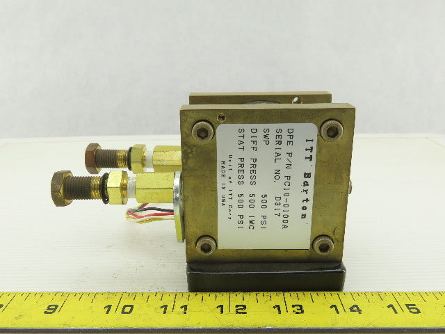 ITT  Barton PC10-0100A Stat Pressure 500PSI Diff Pressure 500IWC