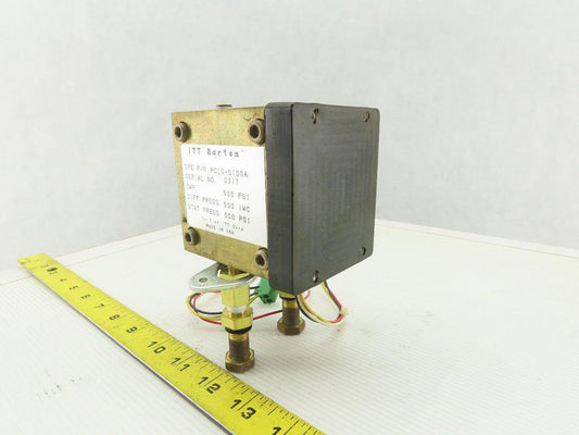 ITT  Barton PC10-0100A Stat Pressure 500PSI Diff Pressure 500IWC