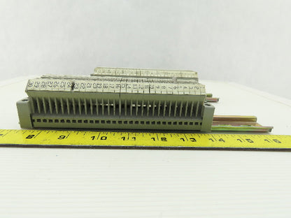 Phoenix Contact UK3 DIN Rail W/30 Terminal Block Strip 28-12 AWG Lot of 2