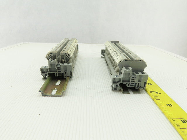Phoenix Contact UK3 DIN Rail W/30 Terminal Block Strip 28-12 AWG Lot of 2