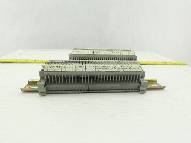 Phoenix Contact UK3 DIN Rail W/30 Terminal Block Strip 28-12 AWG Lot of 2