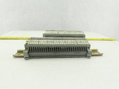 Phoenix Contact UK3 DIN Rail W/30 Terminal Block Strip 28-12 AWG Lot of 2