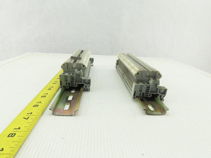 Phoenix Contact UK3 DIN Rail W/30 Terminal Block Strip 28-12 AWG Lot of 2