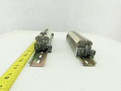 Phoenix Contact UK3 DIN Rail W/30 Terminal Block Strip 28-12 AWG Lot of 2