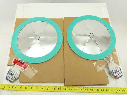 BS&S 8" AV Rupture Disc 316SS 4.0PSDI Min 6.5PSID Max 500°F Lot of 2