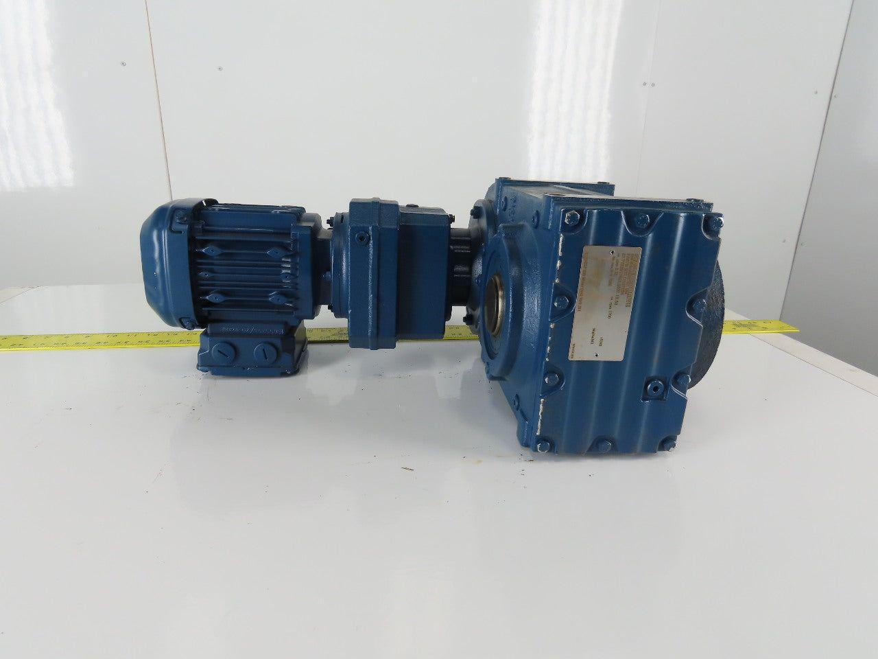 Sew Eurodrive FA67B R37 DRS71S4 Parallel Shaft Helical Gearmotor230/460V 32RPM