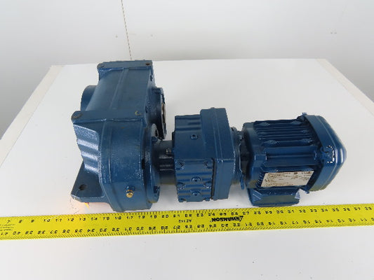 Sew Eurodrive FA67B R37 DRS71S4 Parallel Shaft Helical Gearmotor230/460V 32RPM