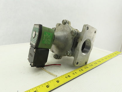 ASCO JKP 8214G271VI 1-1/4" NPT 2-Way Fuel Gas Solenoid Valve 120V