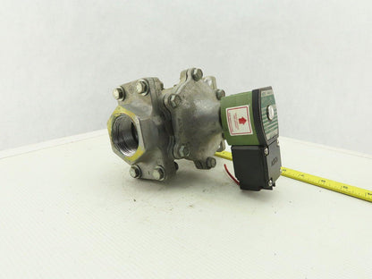 ASCO JKP 8214G271VI 1-1/4" NPT 2-Way Fuel Gas Solenoid Valve 120V