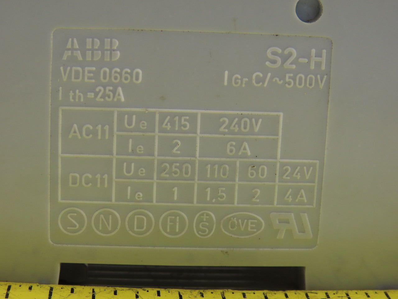 ABB S 23 3 Z63A VDE 0660 3 Pole Circuit Breaker 277/480V W/Aux Contact