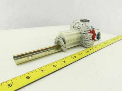 Allen Bradley 700-TBR24 700-HLT1Z  5 Terminal Block Din Rail Relay W/10 1492HM1