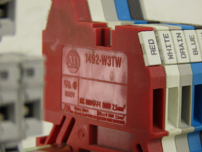 Allen Bradley 700-TBR24 700-HLT1Z  5 Terminal Block Din Rail Relay W/10 1492HM1
