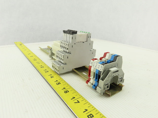 Allen Bradley 700-TBR24 700-HLT1Z  5 Terminal Block Din Rail Relay W/10 1492HM1