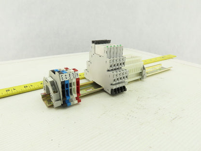 Allen Bradley 700-TBR24 700-HLT1Z  5 Terminal Block Din Rail Relay W/10 1492HM1