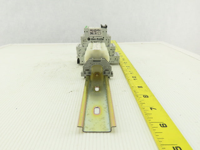 Allen Bradley 700-TBR24 700-HLT1Z  5 Terminal Block Din Rail Relay W/10 1492HM1