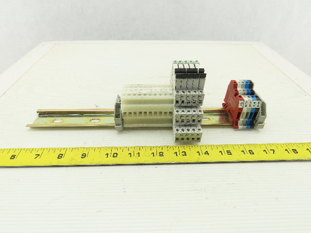 Allen Bradley 700-TBR24 700-HLT1Z  5 Terminal Block Din Rail Relay W/10 1492HM1