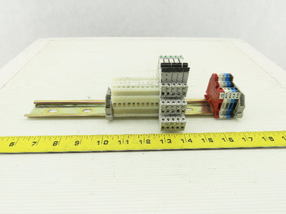 Allen Bradley 700-TBR24 700-HLT1Z  5 Terminal Block Din Rail Relay W/10 1492HM1
