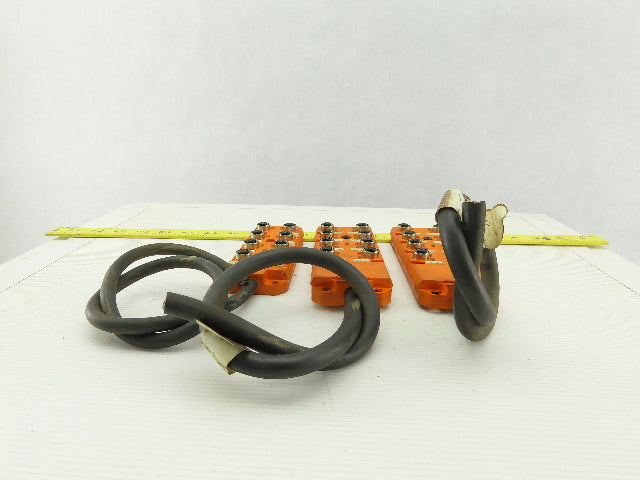 Lumberg ASBV 8-5/LED 8 PORT Distribution Block Lot of 3