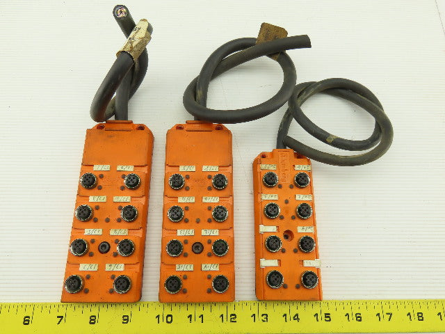 Lumberg ASBV 8-5/LED 8 PORT Distribution Block Lot of 3